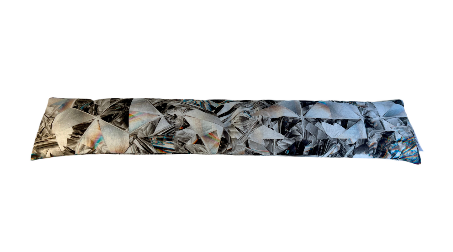 White Kaleidoscope Tube Style Bed Buddy