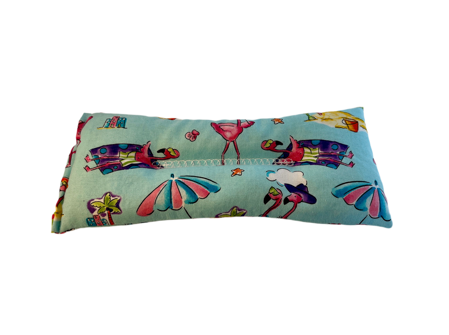 Flamingo Pool Party Weighted Eye Pillow