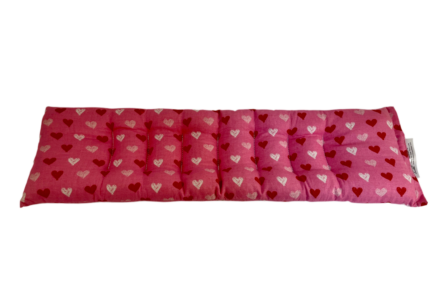 Red, Pink and White Hearts on Pink Neck & Body Wrap