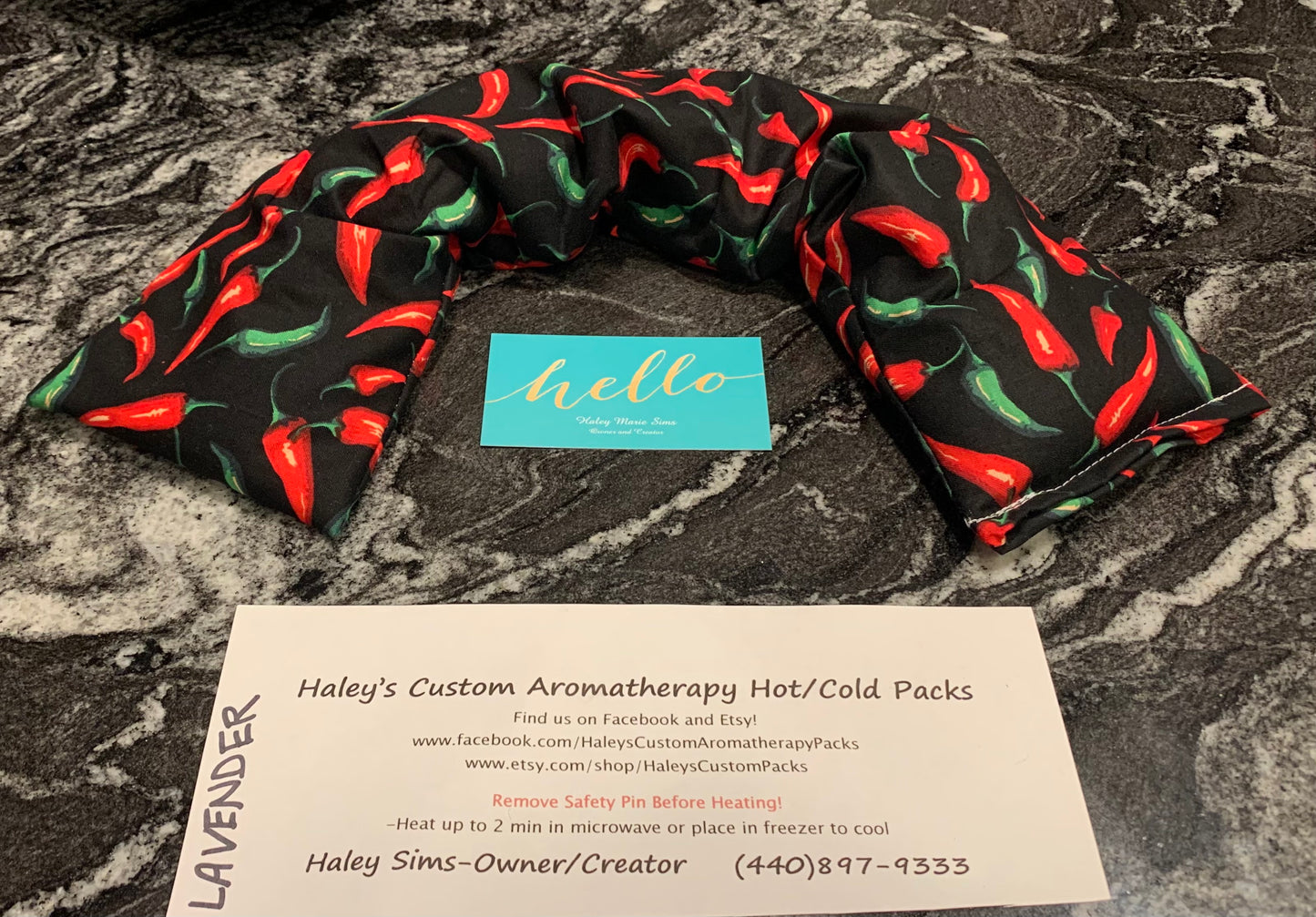 Red & Green Chili Peppers Standard Sized Heat Pack