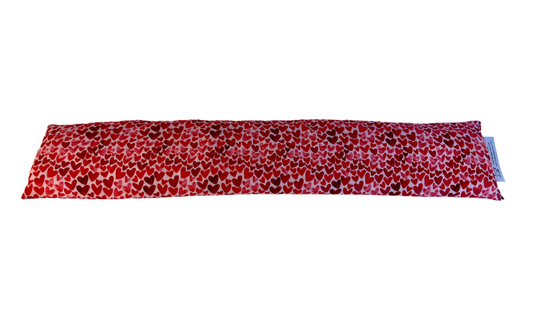 Red Hearts Tube Style Bed Buddy