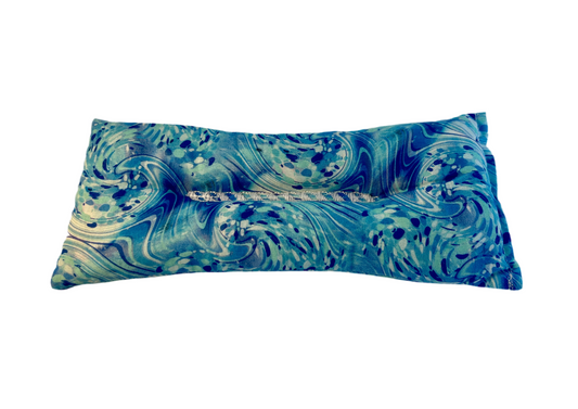 Blue Water Swirls Weighted Eye Pillow
