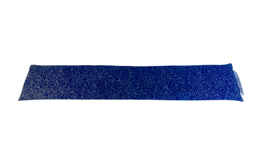 Tiny White Swirls on Dark Cobalt Blue Tube Style Bed Buddy