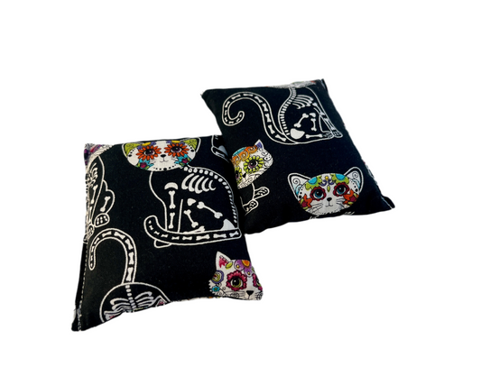 Candy Skull Kitties Hand Warmer Set