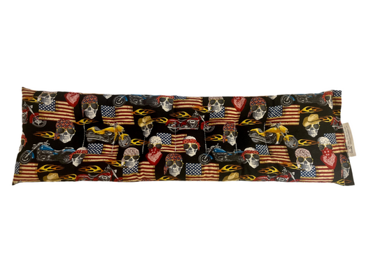 Motorcycle Skulls and Flag Neck & Body Wrap