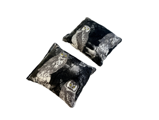 Gray Owls Hand Warmer Set