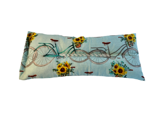Bikes and Sunflowers Weighted Eye Pillow