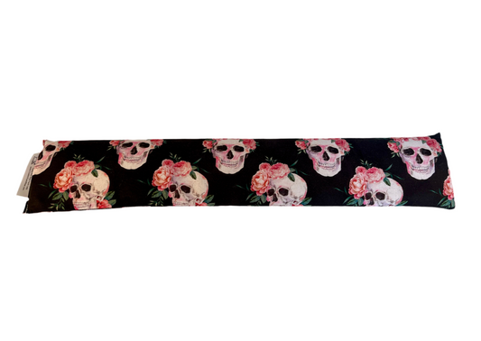 Skulls with Pink Flower Crowns Tube Style Bed Buddy