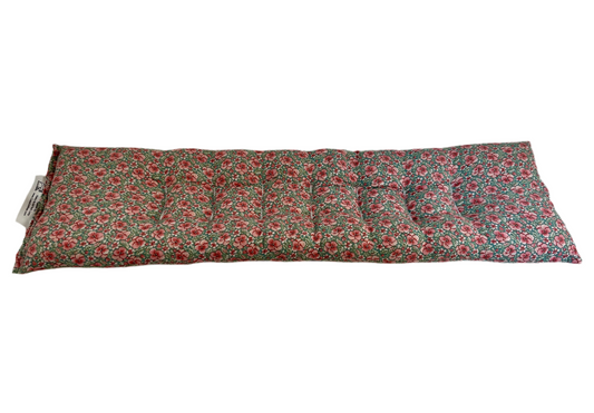 Little Pink Flowers on Green Neck & Body Wrap