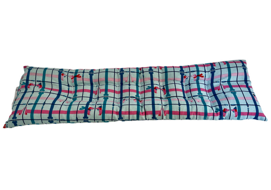 Weiner Dog and Bones Plaid Neck & Body Wrap