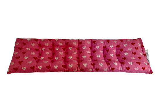 Red, Pink and White Hearts on Pink Neck & Body Wrap