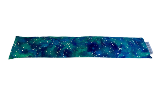 Blue Green with White Dots Tube Style Bed Buddy