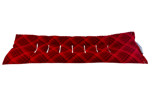Vibrant Red Plaid Neck & Body Wrap