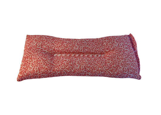 Little Red Flowers Weighted Eye Pillow