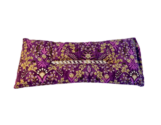 Grape Like Floral Weighted Eye Pillow