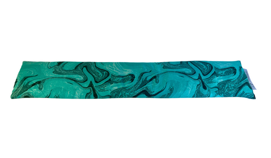 Swirling Teal Green Tube Style Bed Buddy