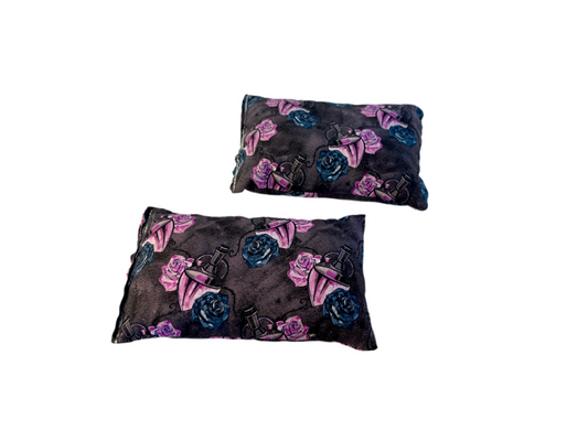 Potion Floral on Black Hand Warmer Set