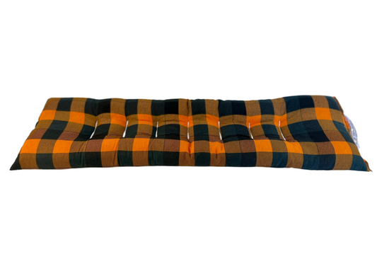 Orange and Black Plaid Neck & Body Wrap