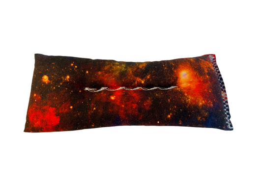 Red Galaxy Weighted Eye Pillow