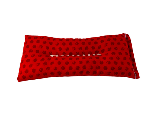 Red Polka Dots Weighted Eye Pillow