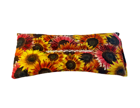 Orange and Yellow Sunflowers Weighted Eye Pillow