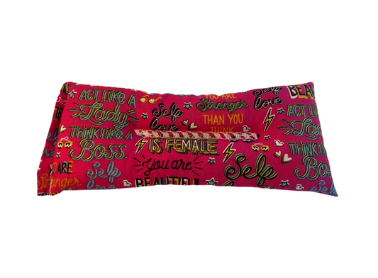 Pink Self Care Weighted Eye Pillow