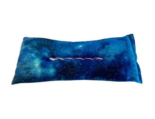 Light Blue Galaxy Weighted Eye Pillow