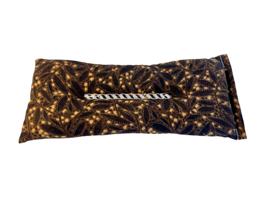 Brown Fireflies Weighted Eye Pillow