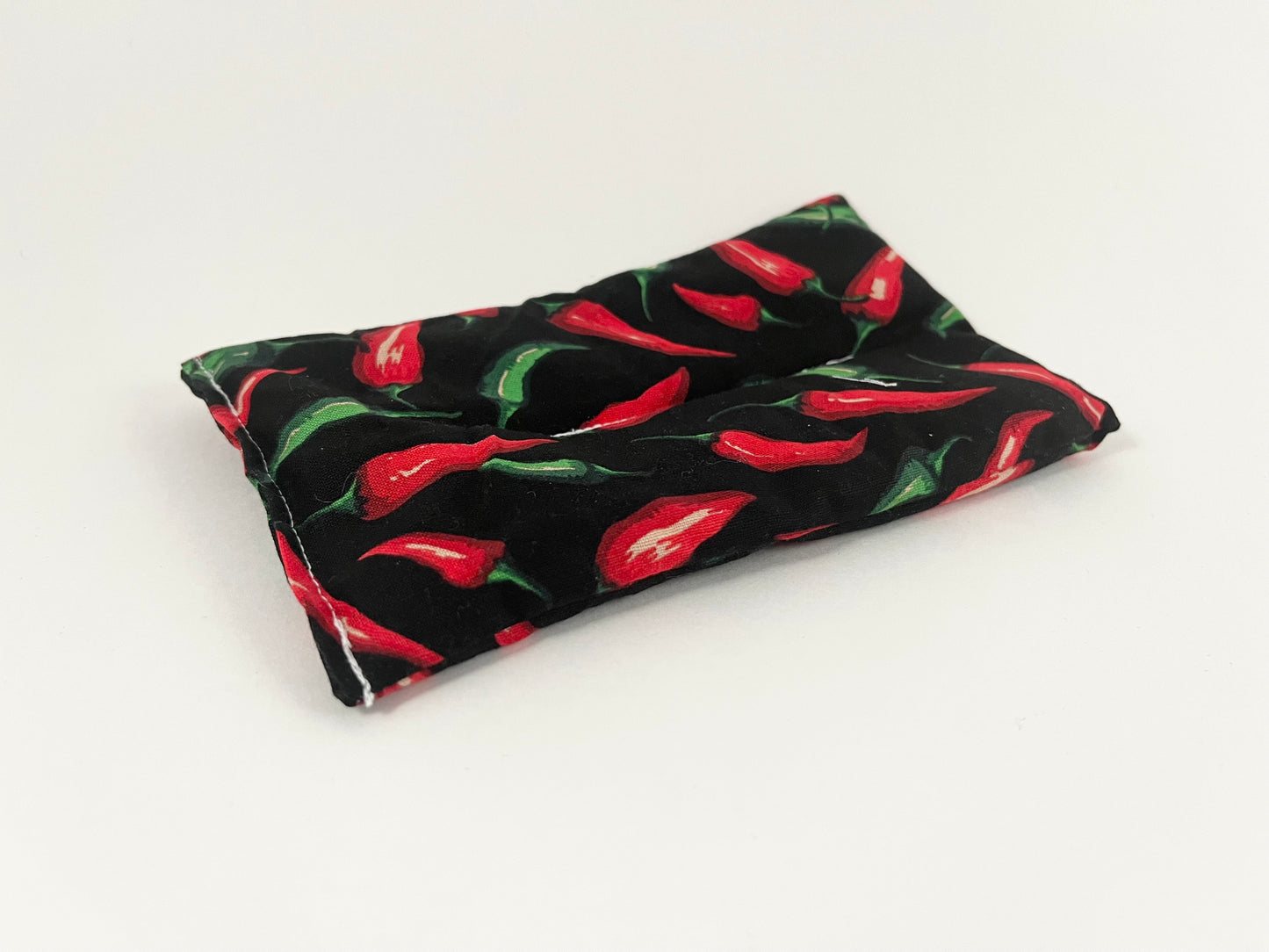 Red & Green Chili Peppers Weighted Eye Pillow