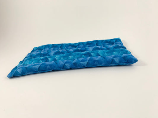Blue Triangles Waistband Wearable Heat Pack and Ice Pack