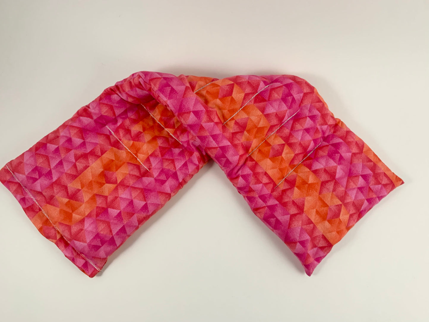 Ombré Triangle Pink and Orange Giant Neck Wrap