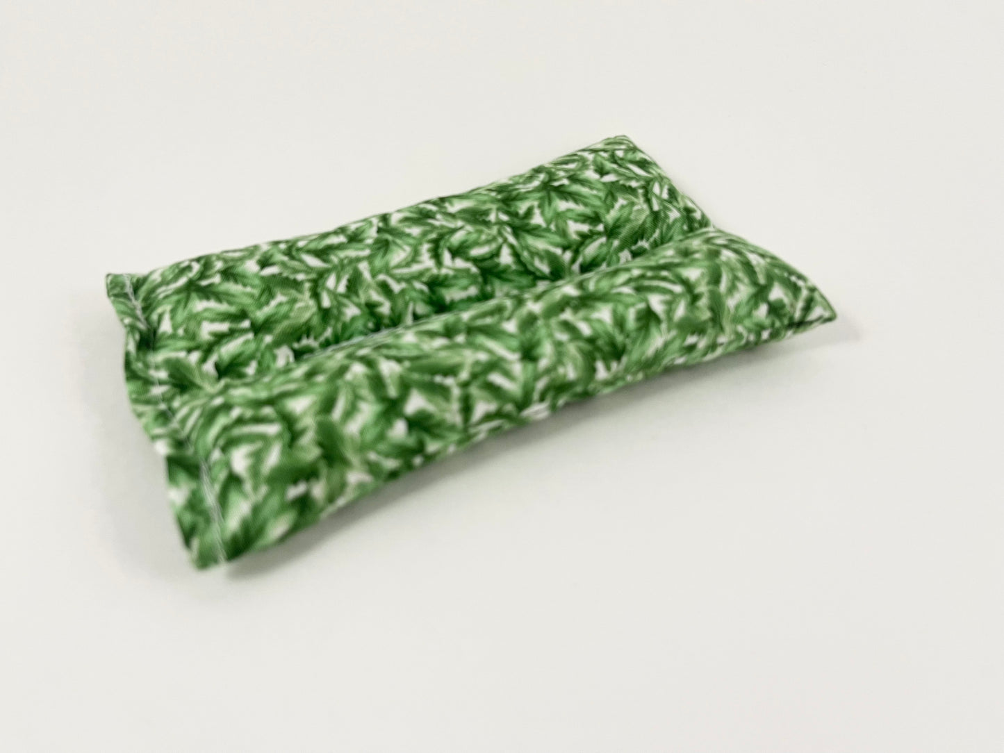 Green Leaves Weighted Eye Pillow