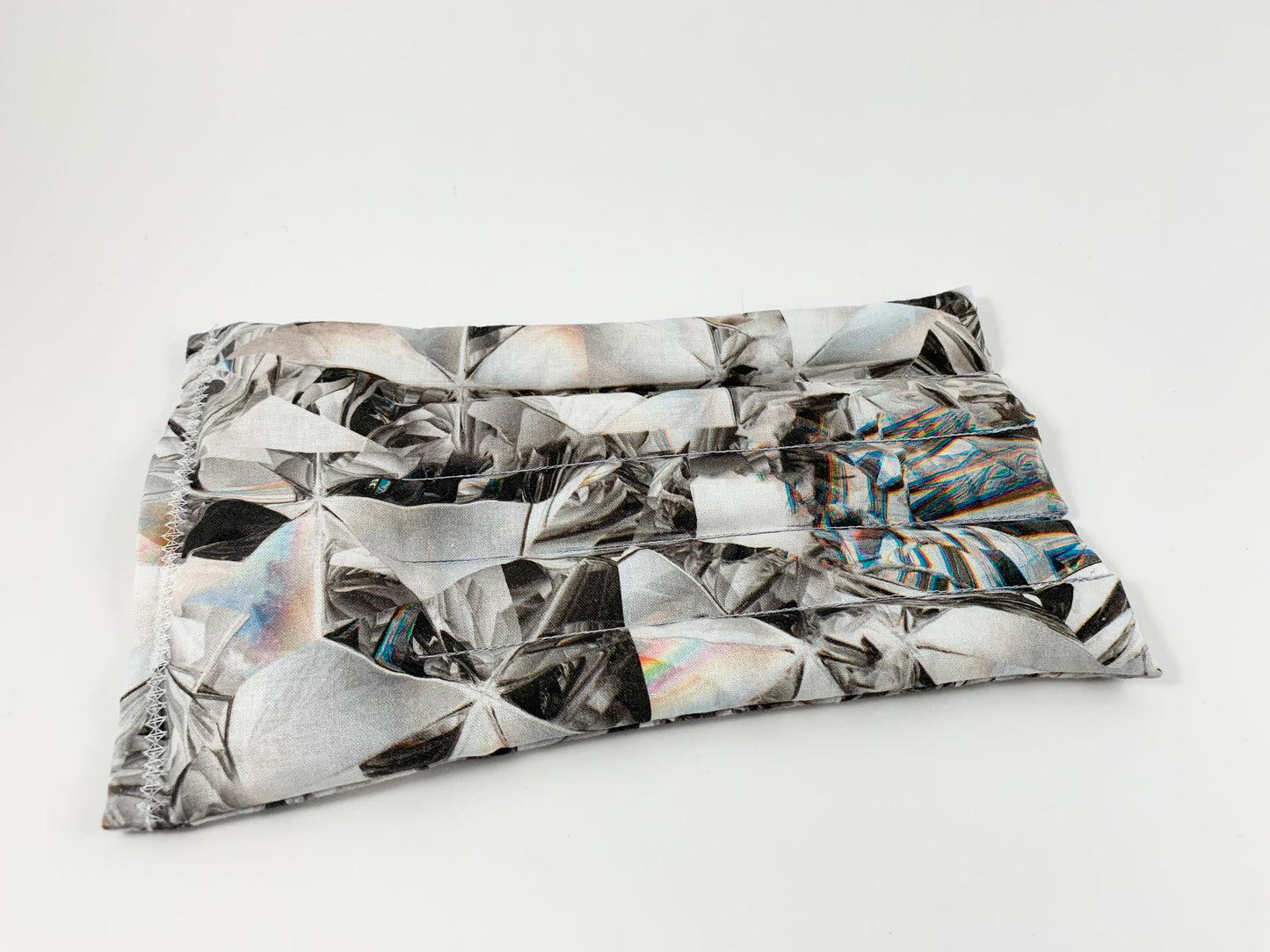 White Kaleidoscope Waistband Wearable Heat Pack and Ice Pack